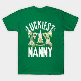 Luckiest Nanny, Luckiest Nanny Ever, St Patrick's Day Nanny T-Shirt